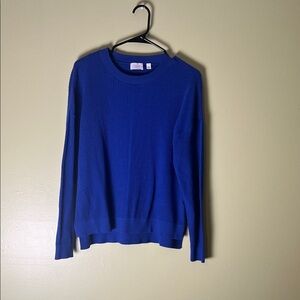 Cyrus Women's Vibrant Blue Crew Neck Sweater